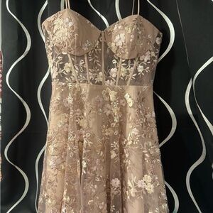 Rose Gold Homecoming Dress size 10
